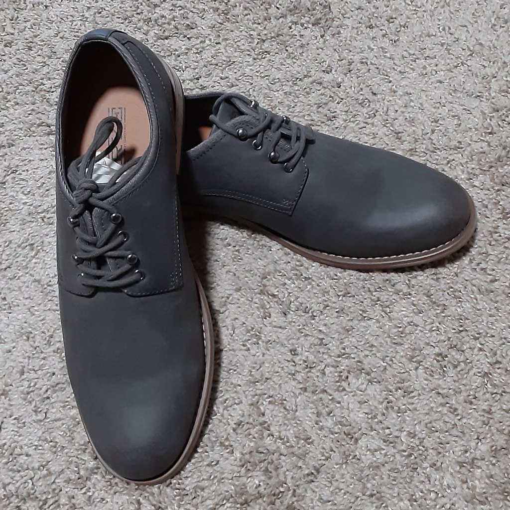 Men's Rye Gray Dress Shoes By Hawker Rye Nwob Size Us 10-Retail $113.00.